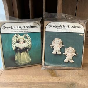 Newstalgia Designs Angels Two Vintage Kits Unopened 1980’s Boy Angels Love New